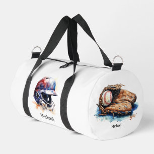 Sac De Sport Nom du casque du joueur de baseball ou son propre