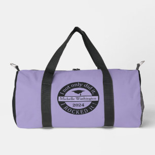 Sac De Sport Nom et année personnalisés de la qualification