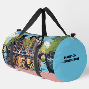 Sac De Sport Nom et texte personnalisés Amsterdam