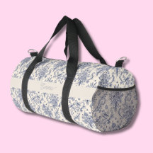 Nom Motif Toile de Jouy Bleu Pays Français
