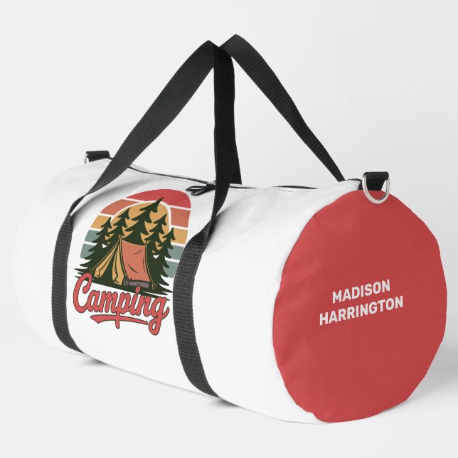 Sac De Sport Nom personnalisé Camping (Coin gauche)