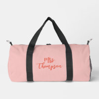 Nom personnalisé de Mme la mariée écriture rose or