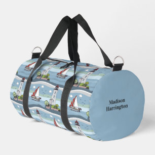 Sac De Sport Nom personnalisé du Motif de navigation