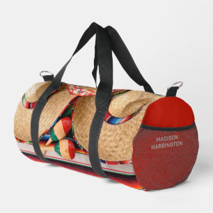 Sac De Sport Nom personnalisé Éléments mexicains