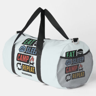 Sac De Sport Nom personnalisé et camping couleur