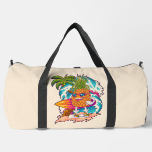 Sac De Sport Nom personnalisé et couleur de surf ananas