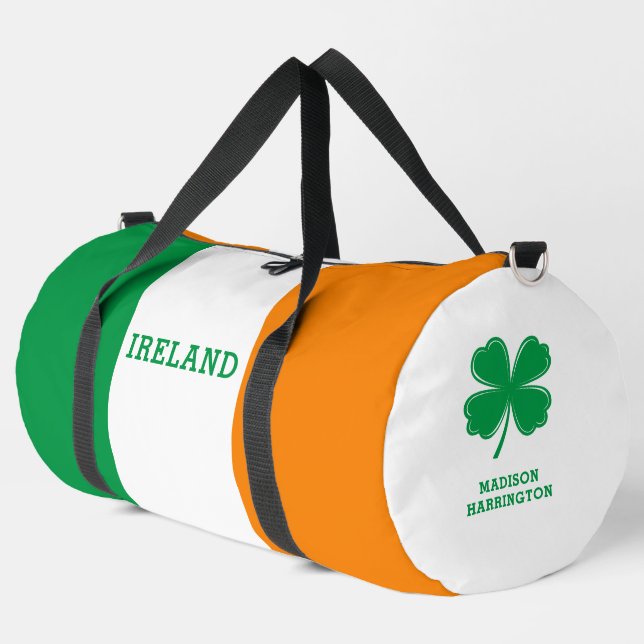 Sac De Sport Nom personnalisé Irlande (Coin gauche)