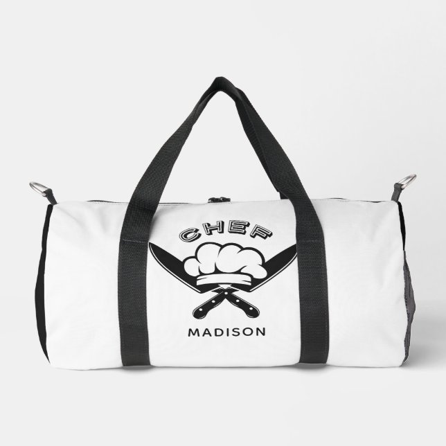 Sac De Sport Nom personnalisé Logo du chef (Recto)