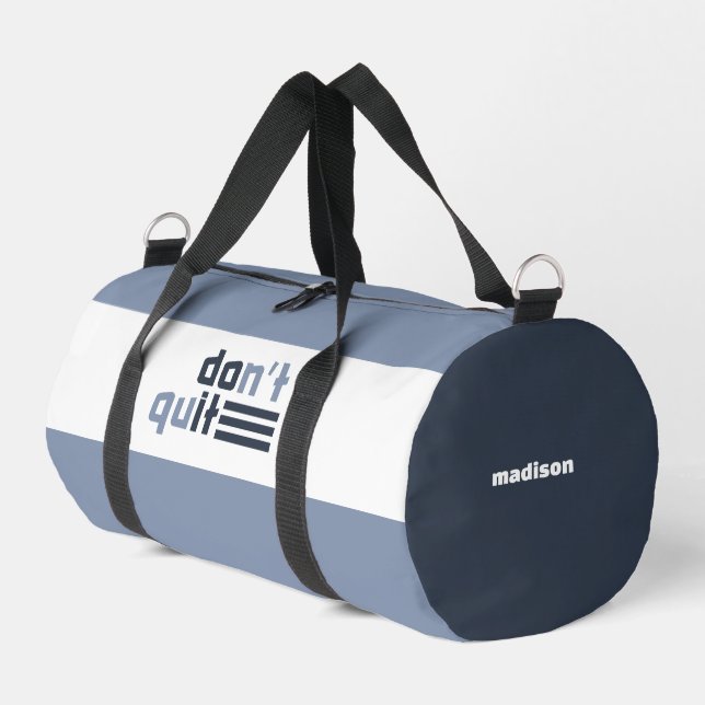 Sac De Sport Nom personnalisé "Ne pas abandonner" (Coin gauche)