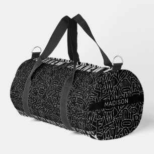 Sac De Sport Nom personnalisé New York Typographie