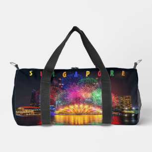 Sac De Sport Nom personnalisé Singapore Fireworks