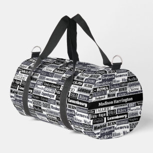 Sac De Sport Nom personnalisé Voyageur européen