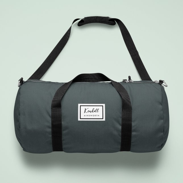Sac De Sport Nostalgie américaine Classique Simple Minimal Vert (Créateur téléchargé)