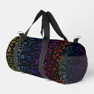 Sac De Sport Notes de musique colorées dansantes Amoureux de mu