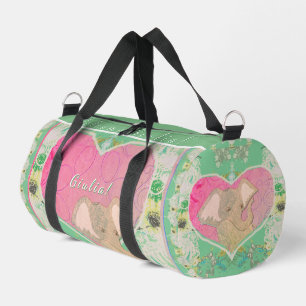 Sac De Sport Nouveau Baby Gear avec Coeurs Eléphants Imprimer C