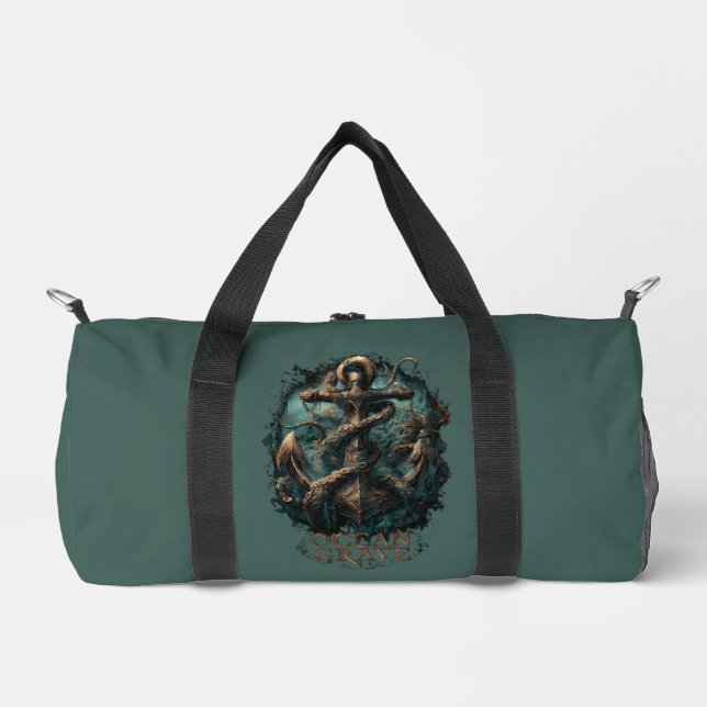 Sac De Sport Ocean Grave Kraken Anchor Dark Fantasy Duffel Bag (Recto)