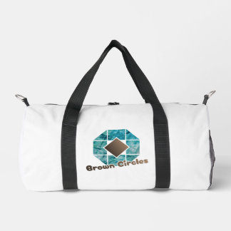 Sac De Sport Octogone Abstrait avec Carré Brown et Ci opposé
