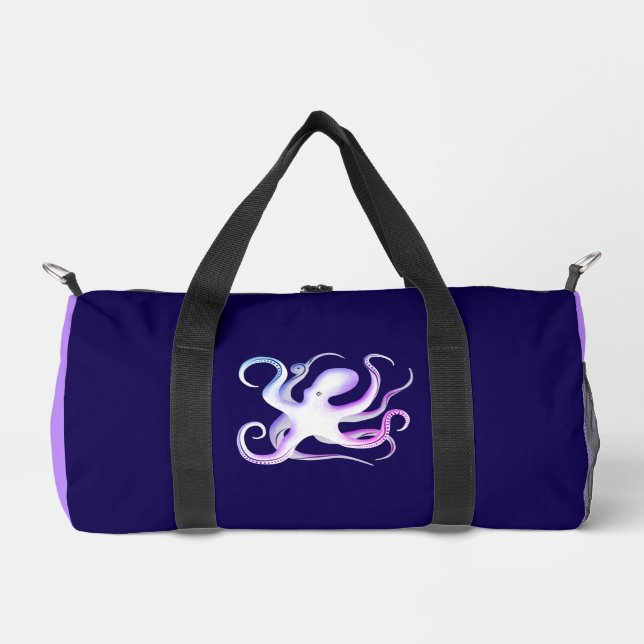 Sac De Sport Octopus de la mer bleue profonde (Recto)