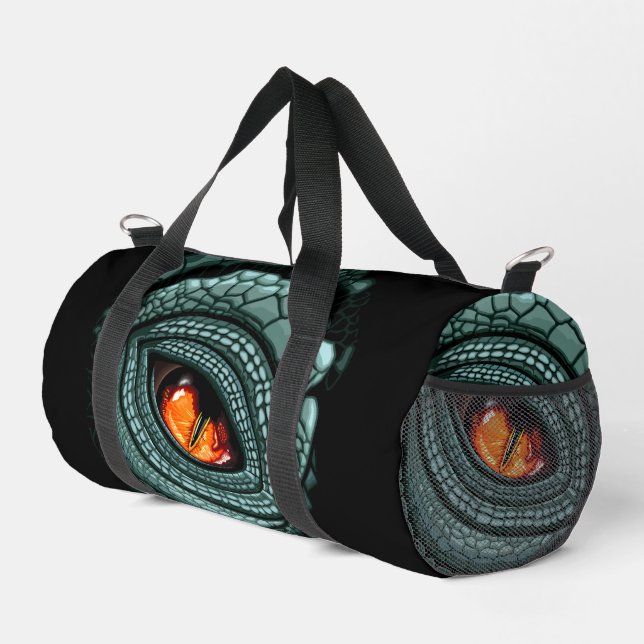 Sac De Sport Œil de prédateur reptile primal (Coin droit)