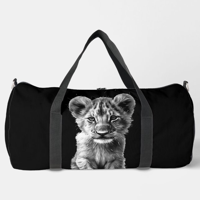 Sac De Sport Oh Bébé Gros Chat Petit Gris (Recto)