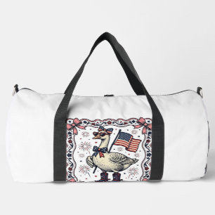 Sac De Sport Oie patriotique gravure vintage