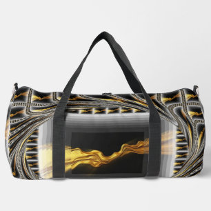 Sac De Sport Or Swirl Liquide Christi Noir Monochrome Or Opulen