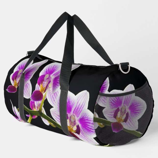 Sac De Sport Orchidée blanche et violette (Coin droit)