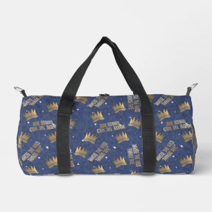 Sac De Sport Où sont les monstres Couronne et Étoiles Motif