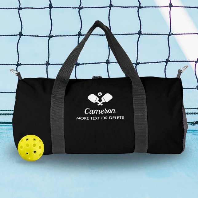 Sac De Sport Pagaies de Pickleball Nom personnalisé Texte perso (Créateur téléchargé)