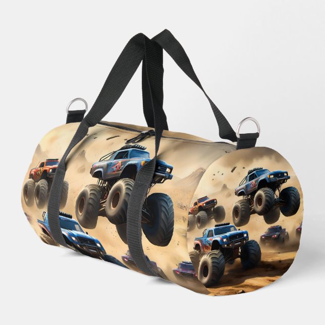 Sac De Sport Pagaille de camions monstres, (Coin gauche)