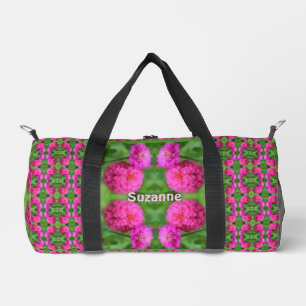 Sac De Sport Paire de fleurs rose Zinnia Abstraite personnalisé