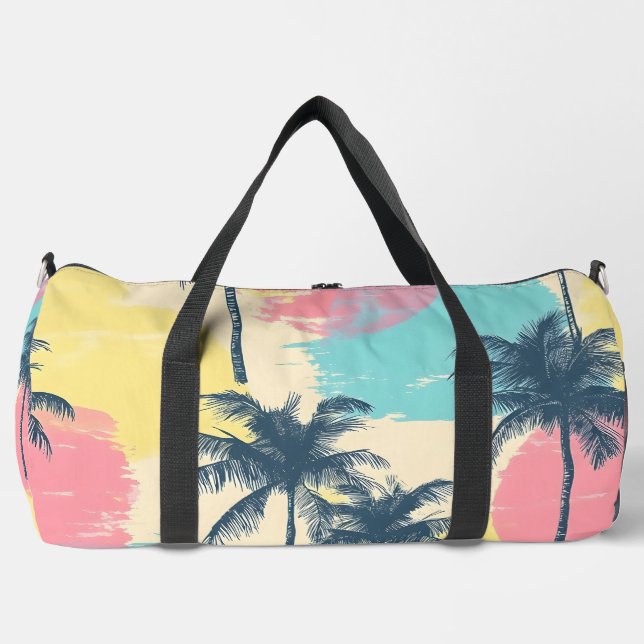 Sac De Sport Palm Sunset Rétro  (Recto)