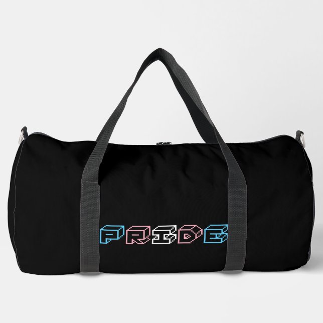 Sac De Sport Panneau de texte de fierté transgenre  (Recto)