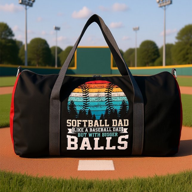 Sac De Sport Papa Softball Boules Plus Grosses Drôle (Créateur téléchargé)