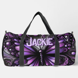 Sac De Sport Papillon gothique blanc Personnalisé