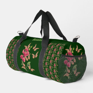 Sac De Sport Papillons Et Fleur De Pois Doux Personnalisé
