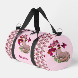 Sac De Sport Papillons Unicorne Et Fleurs Personnalisés