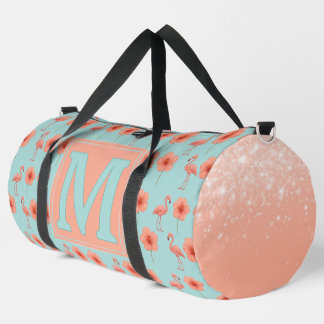 Sac De Sport Paradis de Flamant Rose Motif Aquarelle