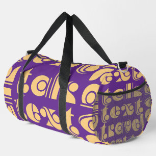 Sac De Sport Parler Texte Voyage Purple