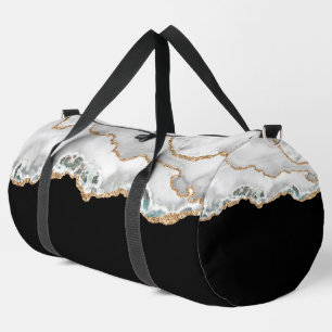 Sac De Sport Parties scintillant aux Faux en or noir et blanc G