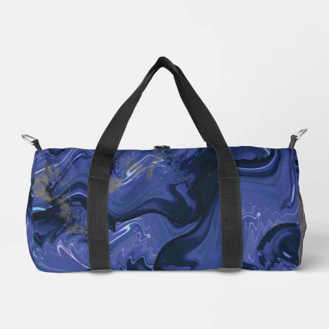 Sac De Sport Parties scintillant bleue Galaxy Swirl Abstrait Mo (Recto)