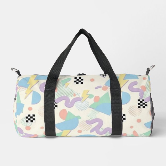 Sac De Sport Pastel Abstract Shapes Pattern Design (Recto)
