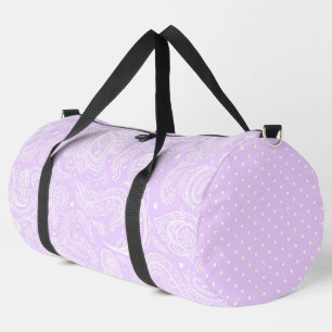SAC DE SPORT PASTEL PEACH ELABORATE PAISLEY MOTIF & POTS