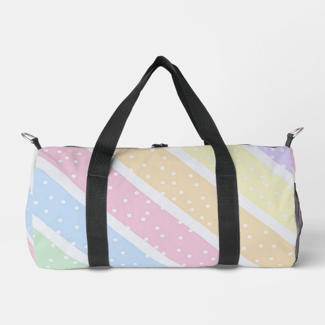 Sac De Sport Pastel Stripes (Recto)