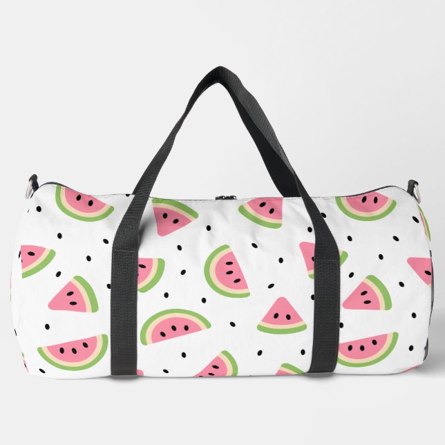 Sac De Sport Pastèque rose, Graines de pastèque, Motif d'été (Recto)