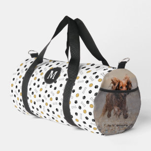 Sac De Sport Pâtes Jaunes Bones Ball Chien Photos et Monogramme