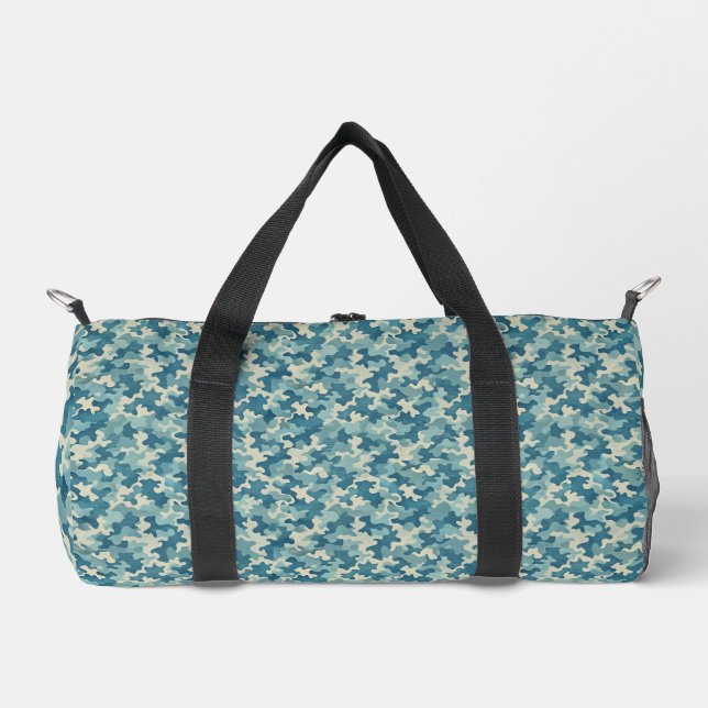 Sac De Sport Pattern Blue Camouflage (Recto)