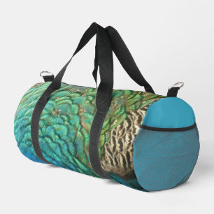Sac De Sport Peacock Plumes I Colorful Abstrait Nature Design