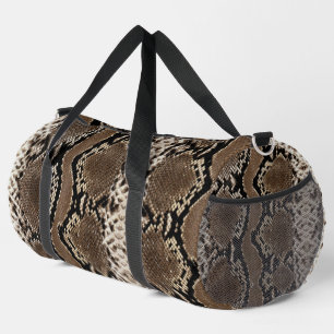 Sac De Sport Peau de serpent Python Réticulé Faux