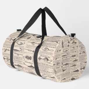 Sac De Sport Pêche vintage leures : pêcheur d'antiquité des ann
